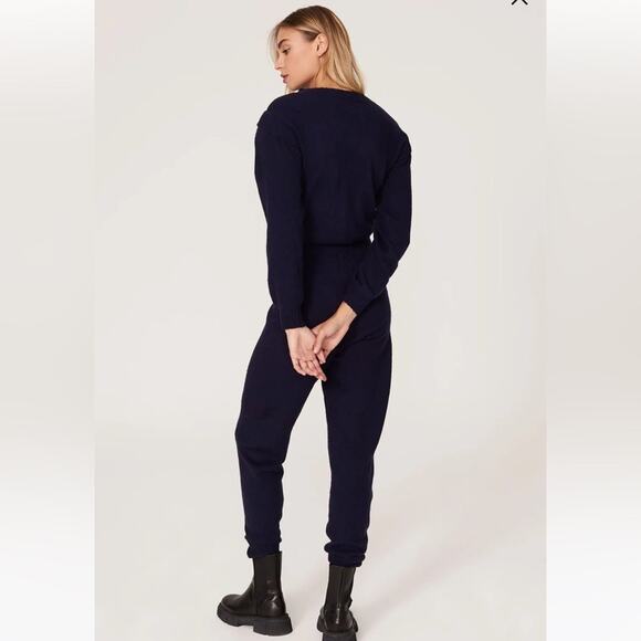 Central Park West Navy Blue Holmes Knit Jumpsuit XS - Picture 9 of 15